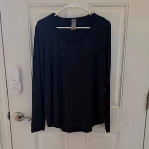 Champion Black Long Sleeve athletic Shirt